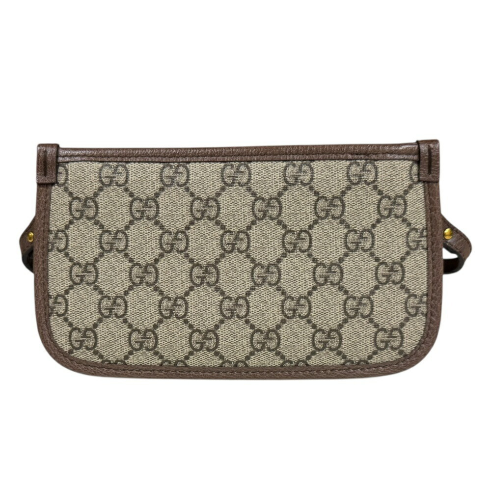 GUCCI Authentic Brown Canvas Shoulder Bag - Picture 3 of 7